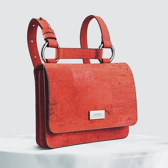 ARTIPEL Bags Artipel Cork Vegan 5way Convertible Crossbody Bag In